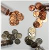 Image 2 : 4 - ROLL COLLECTORS LOT; 1945 & '59 LINCOLN ROLLS, 1972 NICKEL ROLL, DIME ROLL