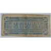 Image 2 : 1864 $50 CONFEDERATE STATES OF AMERICA NOTE
