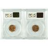 Image 2 : 1941-D AND 1942 LINCOLN CENTS, PCGS MS-66 RED