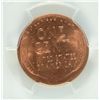 Image 3 : 1954 LINCOLN CENT, PCGS MS-66 RED RARE!!