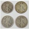Image 1 : (4) 1919-D WALKING LIBERTY HALF DOLLARS