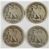Image 2 : (4) 1921-S WALKING LIBERTY HALF DOLLARS