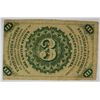 Image 2 : 1863 THREE CENT US FRACTIONAL CURRENCY