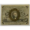 Image 1 : 1863 FIVE CENT US FRACTIOANL CURRENCY XF