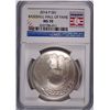 Image 1 : 2014 BASEBALL HALL OF FAME SILVER DOLLAR, NGC MS-70!  WOW!!
