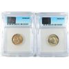 Image 2 : 2-1938-D BUFFALO NICKELS ICG MS62 & MS 60 SCRATCHED