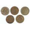 Image 2 : (5) 1851 LARGE CENTS
