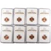 Image 1 : LOT OF ( 8 ) 1952-D LINCOLN CENTS, NGC MS-66 RED