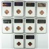 Image 2 : LOT OF ( 10 ) 1958-D LINCOLN CENTS, NGC MS-66 RED