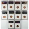 Image 2 : LOT OF ( 10 ) 1954-D LINCOLN CENTS, NGC MS-66 RED