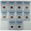 Image 1 : LOT OF ( 10 ) 1956-D LINCOLN CENTS, PCGS MS-66 RED