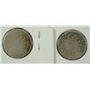 Image 2 : (2) 1867 SHIELD NICKELS (NO RAYS)