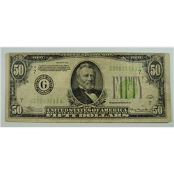 1934 $50 FEDERAL RESERVE NOTE