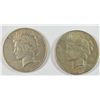Image 1 : PEACE DOLLARS: 1927-D XF/AU AND 1935-S VF/XF