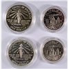Image 2 : LOT OF (2) 2-PIECE 1986 Pf STATUE OF LIBERTY SILVER DOLLAR AND CLAD HALF DOLLAR