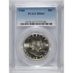 1960 FRANKLIN HALF DOLLAR, PCGS MS-64