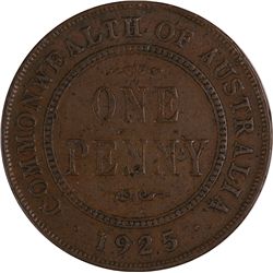 1925 Australian KGV Penny