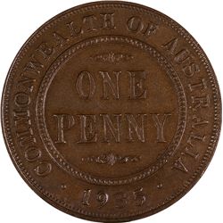 1935 Australian KGV Penny