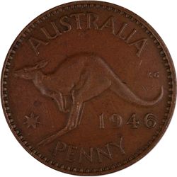 1946 Australian KGVI Penny