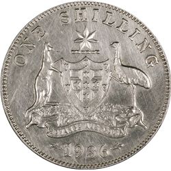 1936 Australian KGV Shilling