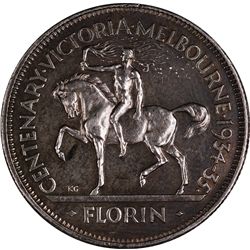 1934-35 Melbourne Centenary Florin