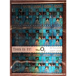 Michael Jackson lenticular uncut tickets