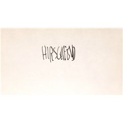 Hirschfeld signed card