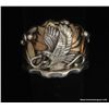 Image 10 : Jack Bly Sterling & Gold Overlay Eagle Ring