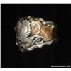 Image 2 : Jack Bly Sterling & Gold Overlay Eagle Ring