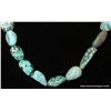 Image 3 : Turquoise Irregular Stone & Sterling Necklace