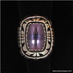 TT Sterling and Amethyst Ring