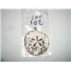 Image 1 : SAND DOLLAR LARGE PENDANT WITH WHITE ENAMEL & GOLD COLORED OBVERSE/REVERSE!! PENDANT CAME OUT OF SAF