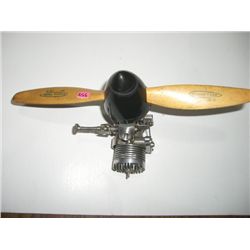 VINTAGE *29-MODEL 5224* MODEL AIRPLANE ENGINE W/WOODEN POWER PROP 45 BOOK VALUE $325.00!!