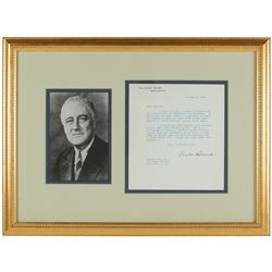 Franklin D. Roosevelt Typed Letter Signed