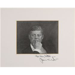 John F. Kennedy: Jamie Wyeth Signed Photograph