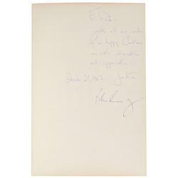 John and Jacqueline Kennedy Signed Book