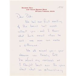 Ethel Kennedy Autograph Letter Signed