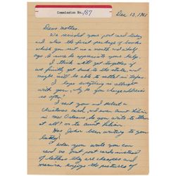 Lee Harvey Oswald Autograph Letter Signed