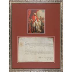 King George III Signed Document