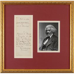 Frederick Douglass Signed Document