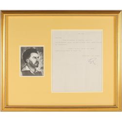 Ezra Pound Typed Letter Signed