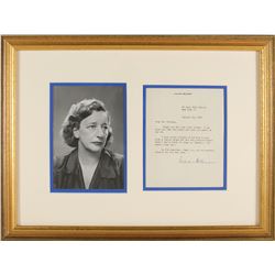 Lillian Hellman Typed Letter Signed