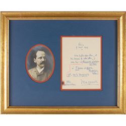 Jules Massenet Autograph Letter Signed