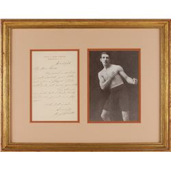 James J. Corbett Autograph Letter Signed