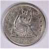 Image 1 : 1876 SEATED LIBERTY QUARTER AU CLEANED