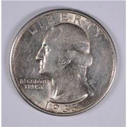 1935-D WASHINGTON QUARTER AU