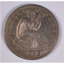 1856-O SEATED LIBERTY HALF VF/XF