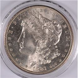 1881-S MORGAN SILVER DOLLAR, MS-63+  ORIGINAL