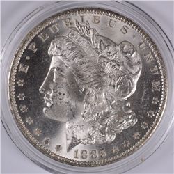 1885-O MORGAN SILVER DOLLAR, MS-63+  ORIGINAL