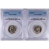 Image 1 : ( 2 ) 1959-D JEFFERSON NICKELS, PCGS MS-66  TOUGH!